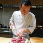 肉割烹 上 - シェフ