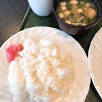 峠カフェ・レスト - ご飯とお味噌汁