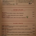 Bistrot Victoires - おすすめのVマークが分かりやすい、前菜やサラダメニュー