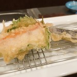 旬彩 天ぷら 心来(しんら） - 金目鯛と茄子