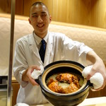 銀座 しのはら - 上海蟹の土鍋ご飯