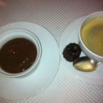 カンティーヌ アリ・バブ - ランチ　デザート　チョコレートムースとコーヒー
