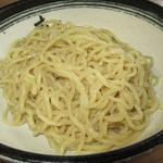 らーめん木蓮 - 平日限定・数量限定　札幌みそつけ麺　８５０円（税込）の麺のアップ【２０１８年１０月】