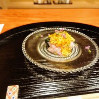 御料理 古川 - 平戸の甘鯛、菊花ポン酢ジュレ