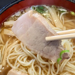 更科 - この肩ロースのチャーシューも柔らかくて、大好き♡