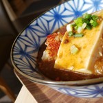 大衆食堂 中華そばとおコメの店 メシケン。 - 麻婆丼小(セット300円)です。