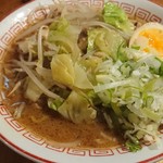 ラーメン・豚丼専門 拾丁目食堂 - 焦がし醤油もやしラーメン