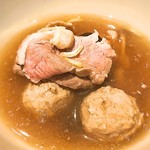 銀座 しのはら - 合鴨とつくね　きのこ鍋