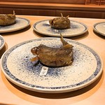 銀座 しのはら - 子持ち鮎の唐揚げ