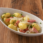 Chewy gnocchi with German potatoes