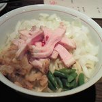 麺屋 じもと - 牛あぶらそば中盛(300g)