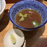 つけそば 神田 勝本 - 「スープ割り」