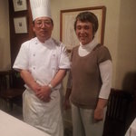 レストラン小西 - 小西シェフと、その奥さま！とっても気さくな方で、話を聞き始めると食べるの忘れちゃいました