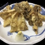 ・Flathead and Maitake Tempura