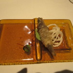 イタリア料理 ルッチコーレ - お通し：稚魚のおでむかえ