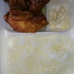 牛島商店 - 唐揚げ弁当(小盛り、ニンニクあり)￥450
