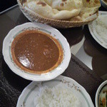 インドレストランバーバンジャーラ 梅田店 - ナンもライスも食べられます。