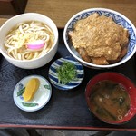 角勢 - 上かつ丼セット（税込1450円）