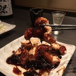 悠助 - 悠助 新宿本店(東京都新宿区新宿)豚肩ロースと山芋の黒酢酢豚