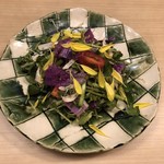 旬菜 おぐら家 - 大山鶏とクレソンのサラダ