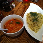 あかなす家 - カルボーナラつけ麺