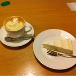三澤珈琲 塩尻店 - マロンラテ＆レアチーズケーキ