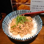 らーめん 鶏喰 - ピリ辛鶏そぼろご飯