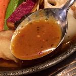 Rojiura Curry SAMURAI. - スープカレーはこんな感じで、6番は結構辛いです！