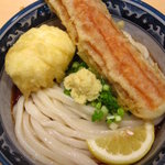 梅田 釜たけうどん - ちく玉天ぶっかけ ￥７８０