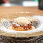 ARMONICO - 柿のティラミスと胡椒のジェラート 　栗のスープ