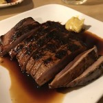 丸新 - 料理写真:火の通った生 レバテキ