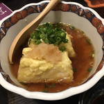 Musou - 胡麻豆腐の揚げ出し豆腐      中とろ〜りでこれも嵌ります。
