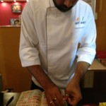 アロマズ オブ インディア - シェフアミットさん自ら押してくれた。