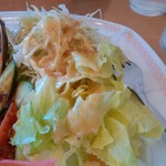 カフェレストランパセリ - イタリアンハンバーグのせトマトピラフ1100円セット