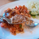 カフェレストランパセリ - イタリアンハンバーグのせトマトピラフ1100円セット