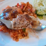 カフェレストランパセリ - イタリアンハンバーグのせトマトピラフ1100円セット