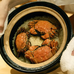 銀座 しのはら - 上海蟹土鍋ご飯