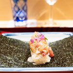 銀座 しのはら - 鮪手巻き