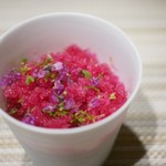 SUGALABO - 山梨一宮町 銀河農園 巨峰 赤紫蘇 のグラニテ  末富 大納言小豆