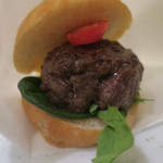 あもん ヨコ - ヨコ式ミニバーガー　ズームアップ