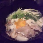 倭 - 豆乳鍋かな？まあまあでした。お肉も入っていました。