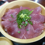 魚市場 いちわ - まぐろ桶盛り丼、アップ！