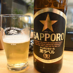 寿司・うなぎ 羽子吾 - ビール（小瓶）