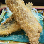 寿司・うなぎ 羽子吾 - 秋刀魚御膳（秋刀魚のフライ）