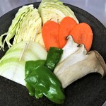 焼肉あらた - 野菜盛り合わせ