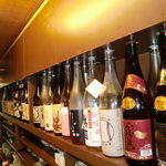 Ajisai - お酒のストック棚。
