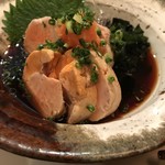 初代築地　魚義 - あん肝ポン酢  量が多い