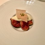 La Violon d'lngres - 最初のでセールはヨーグルトアイスと凍らせたイチジク