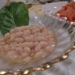 サンタ ルチア - イカのフリット　野菜添えについてたインゲン豆