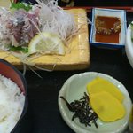 食事処 熱海 祇園 - アジのたたき定食